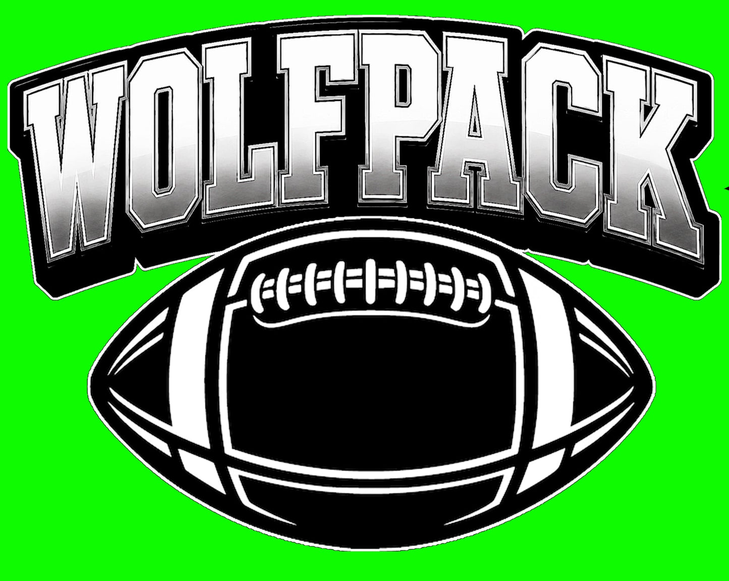 WOLFPACK FOOTBALL DECAL