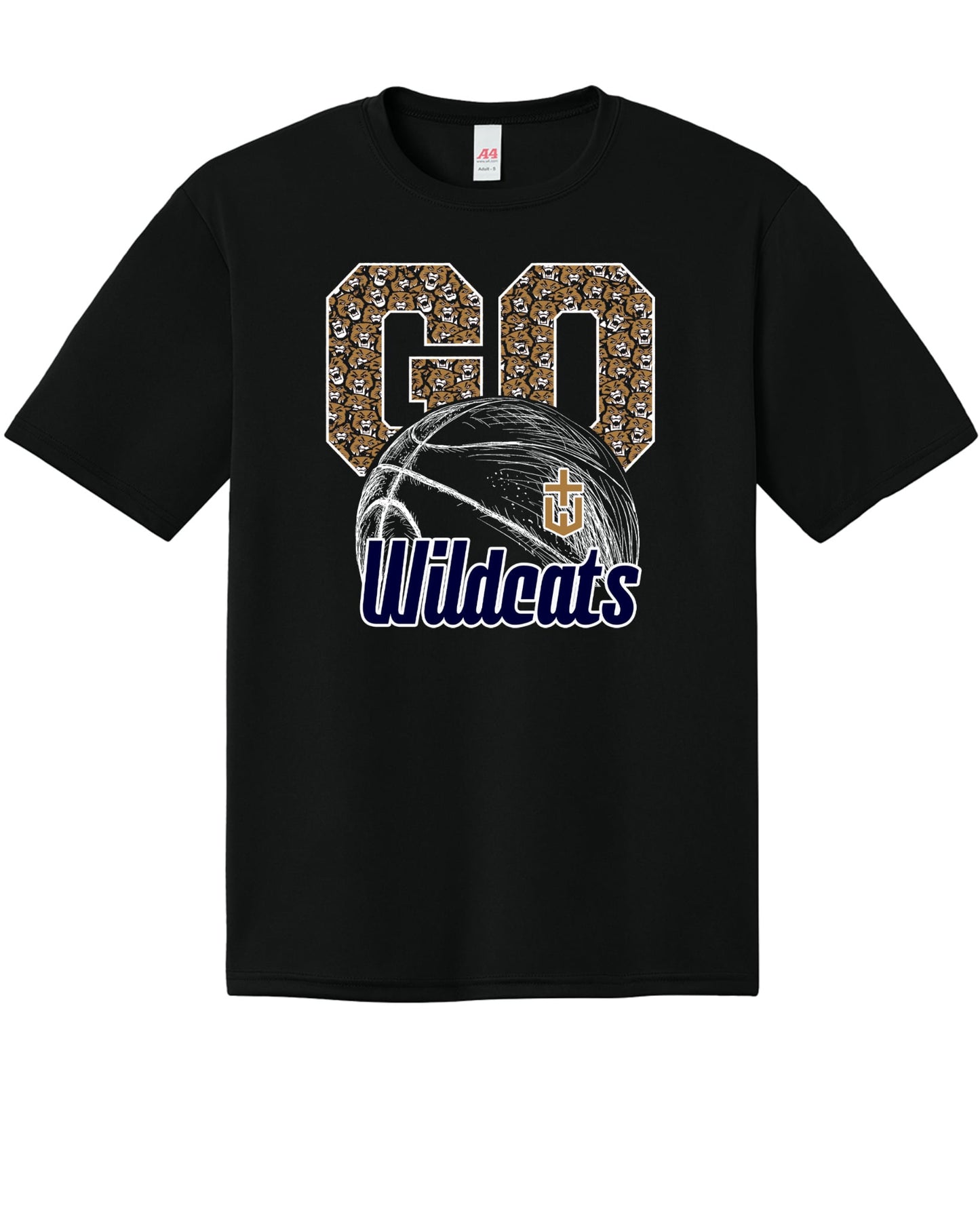 Hayden Basketball Go Wildcats Performance Tshirt