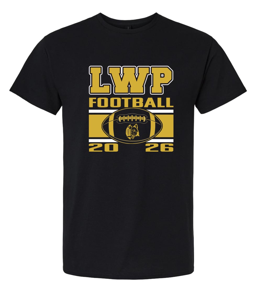 WOLFPACK LWP FOOTBALL BLACK TEE