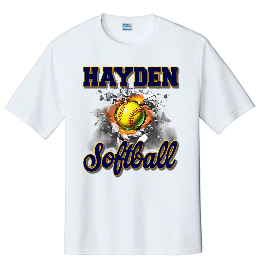 Hayden Softball Bash the Ball T-Shirt