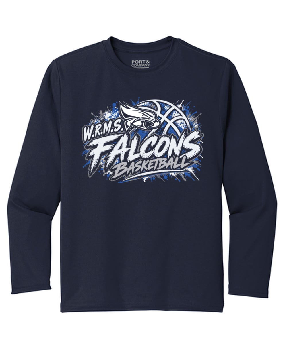 WRMS Basketball - Falcon Fast Break DriFit Long Sleeve Tee