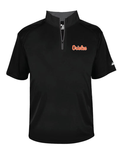 Augusta Football Drifit 1/4 Zip Short Sleeve Pullover