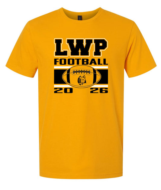 WOLFPACK LWP FOOTBALL GOLD TEE