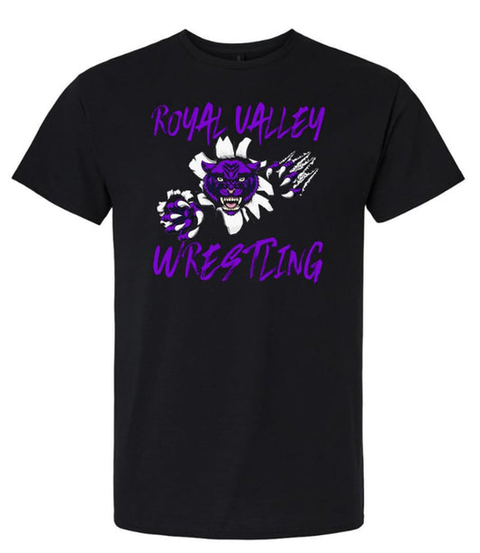 Royal Valley Wrestling Pouncing Panther T-Shirt
