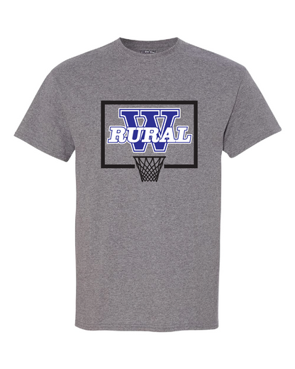 Washburn Rural MS Basketball - 50/50 Poly/Cotton Tee / Long Sleeve - Grey