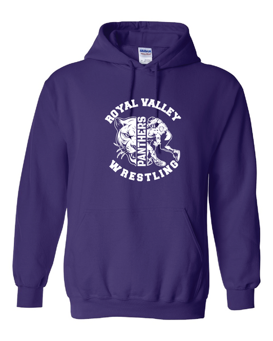 Royal Valley Wrestling Purple Hood Tee and Long sleeve Presale