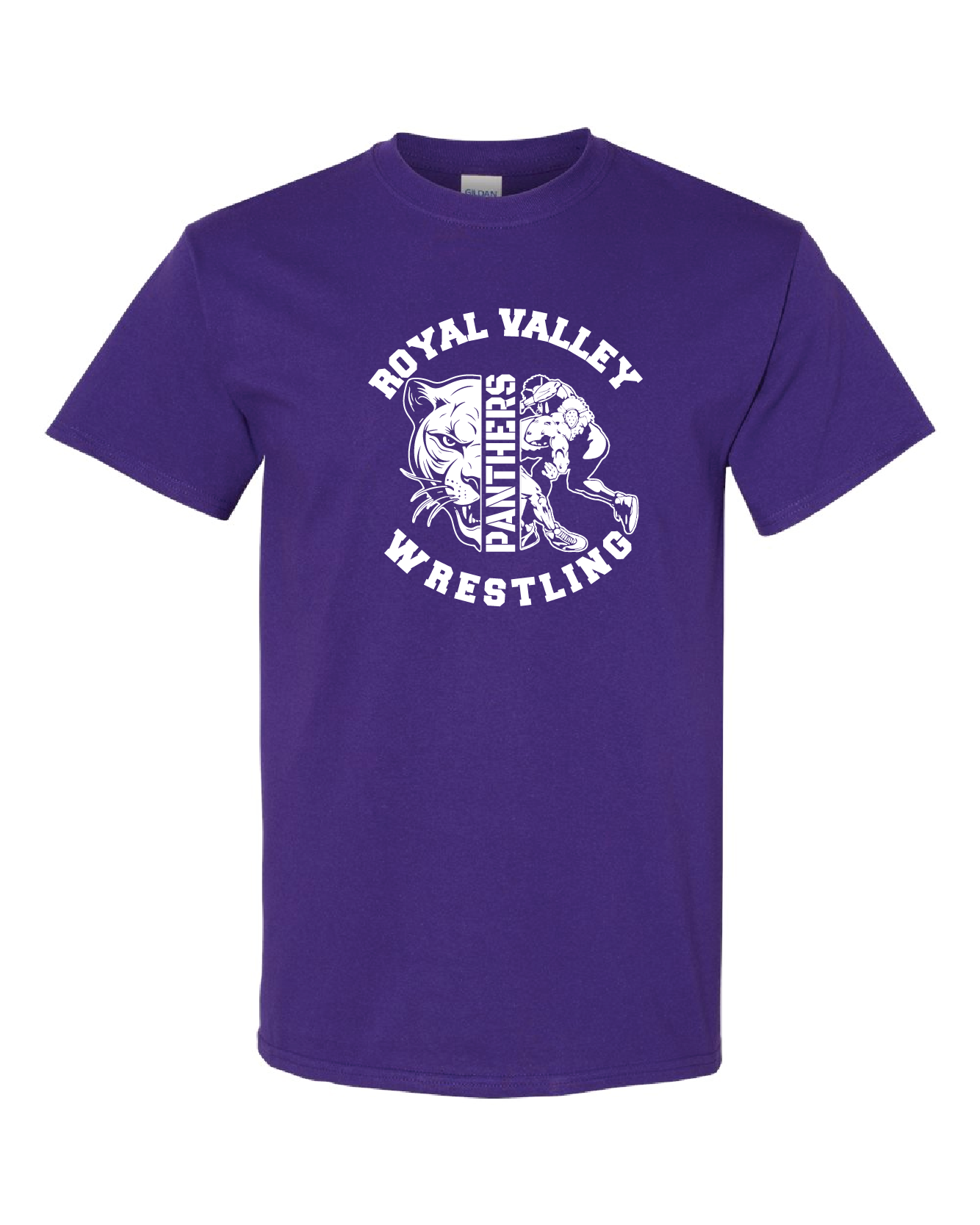 Royal Valley Wrestling Purple Hood Tee and Long sleeve Presale