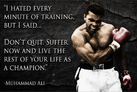 Ali: LIVE AS A CHAMPION Banner or Canvas