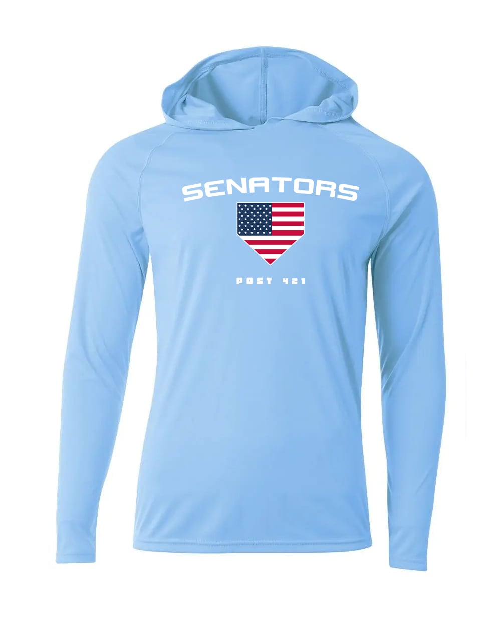 Senators Baseball Drifit Hood Long Sleeve