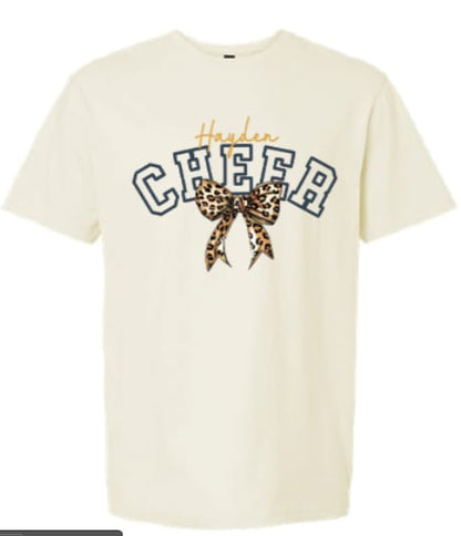 Hayden Cheer with Leopard Bow