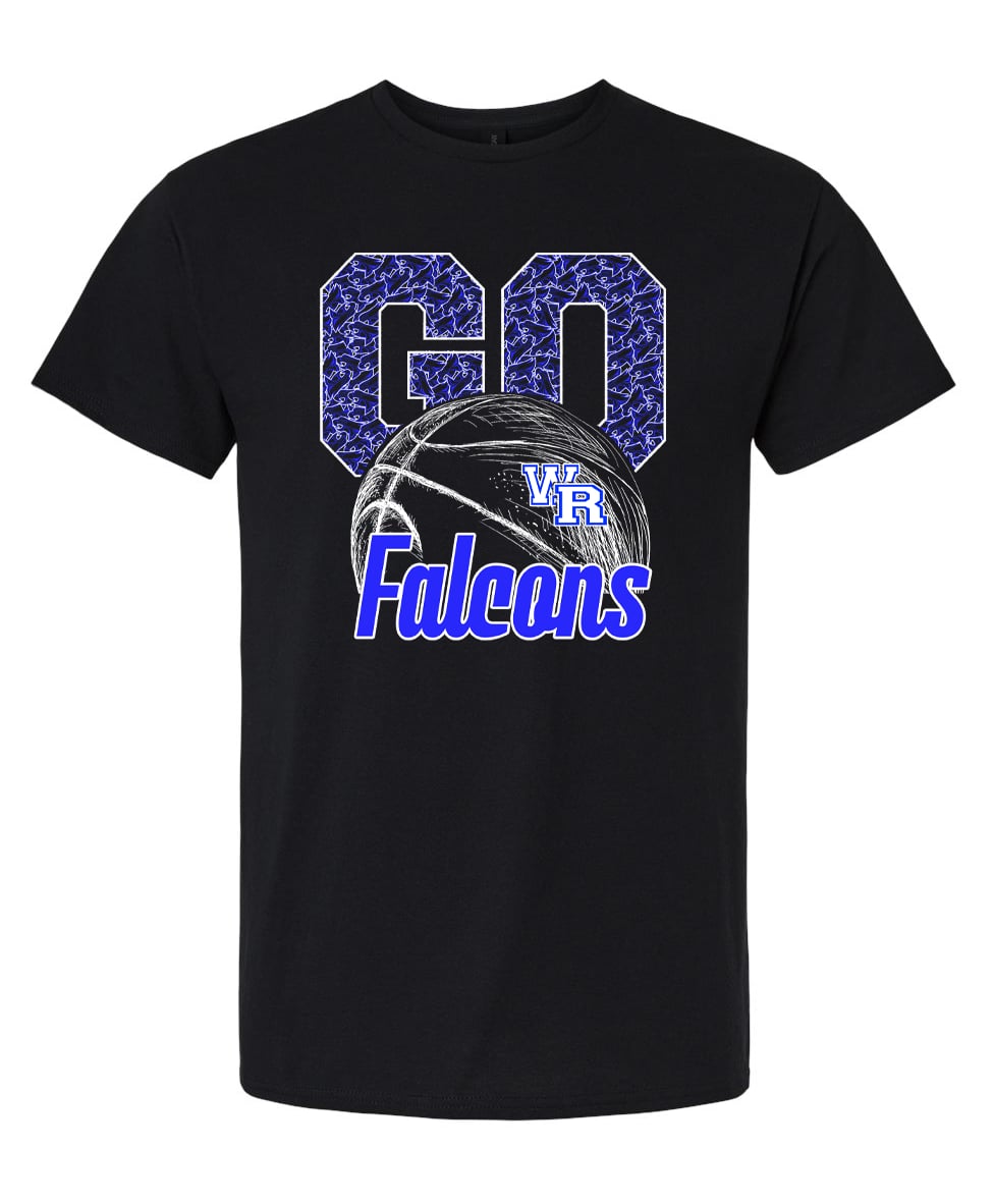 WRMS  Basketball -  GO FALCONS T-shirt