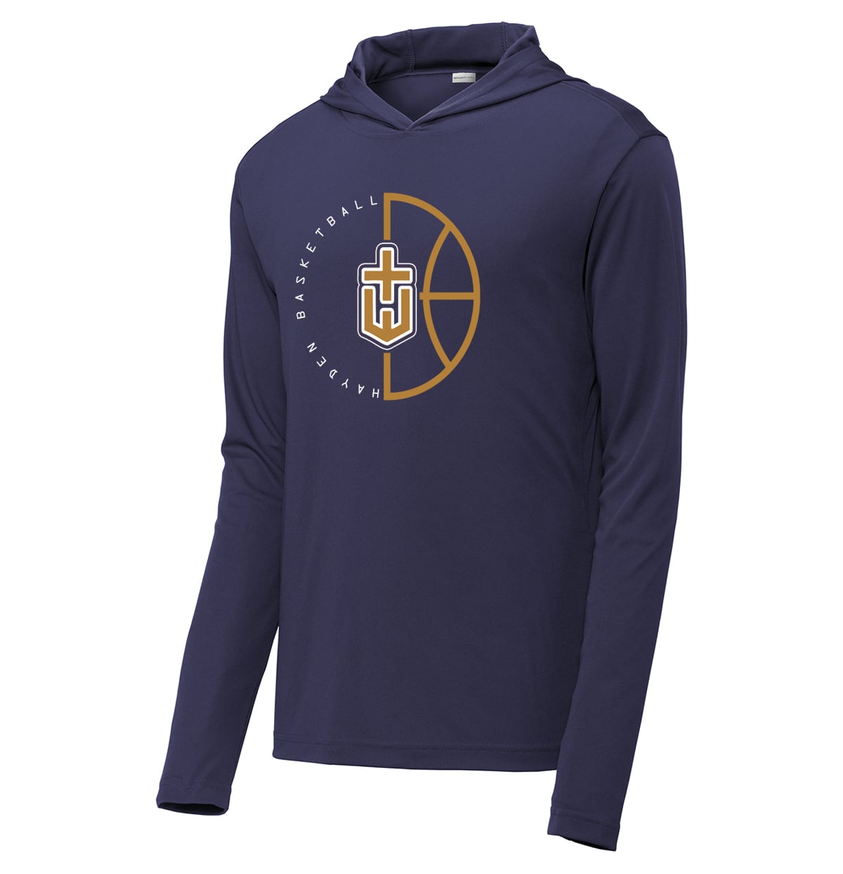 Hayden Basketball Player Performance Longsleeve Hood