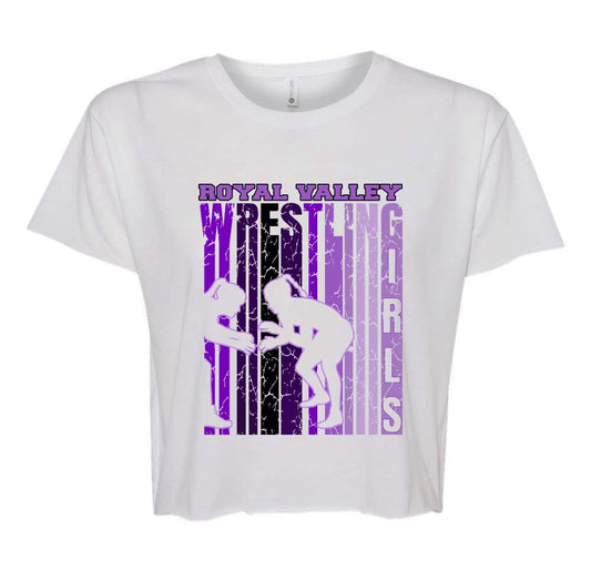Royal Valley Wrestling Girls Crop Tee
