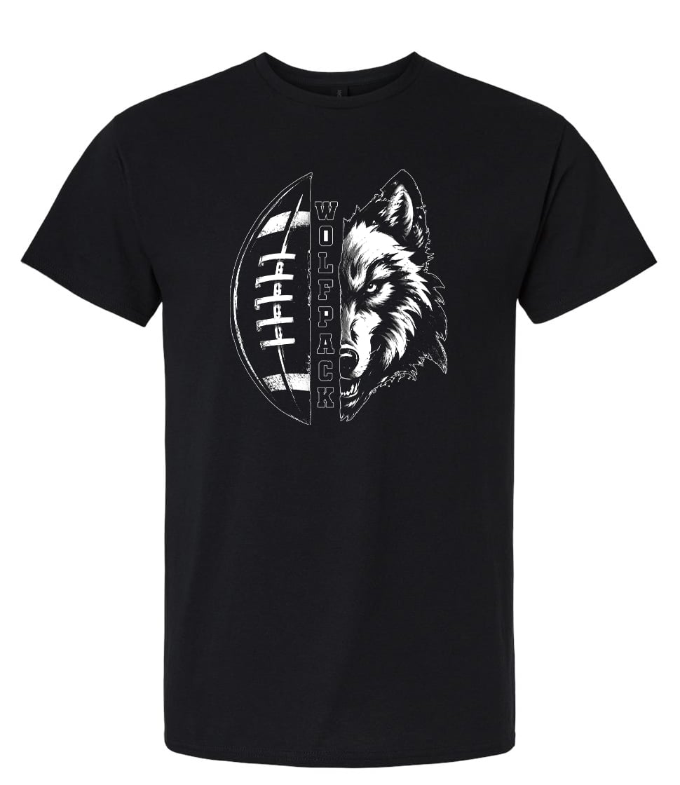 WOLFPACK LOGO BLACK TEE