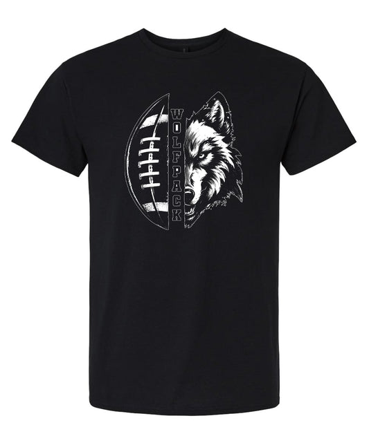 WOLFPACK LOGO BLACK TEE