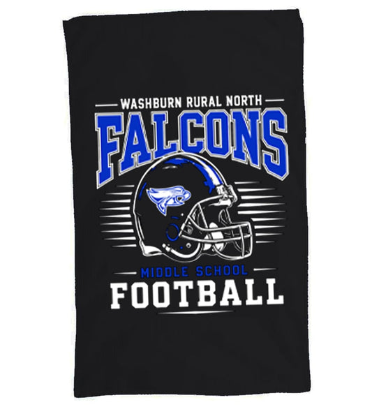 WRMS Falcons Graphic Football Rally Towel