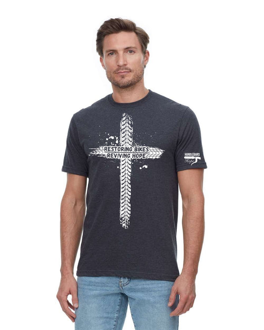 Handlebars of Hope - Restore Revive Cross Tee