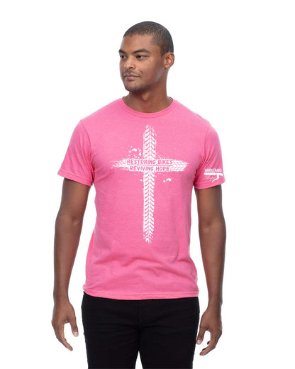 Handlebars of Hope - Restore Revive Cross Tee