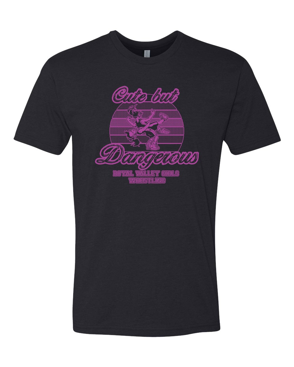 Royal Valley Cute But Dangerous Girls Wrestling Tee and Long sleeve Presale