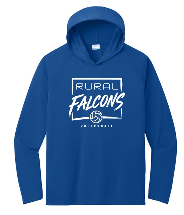 WRMS Volleyball DriFit Long sleeve Hooded Tee