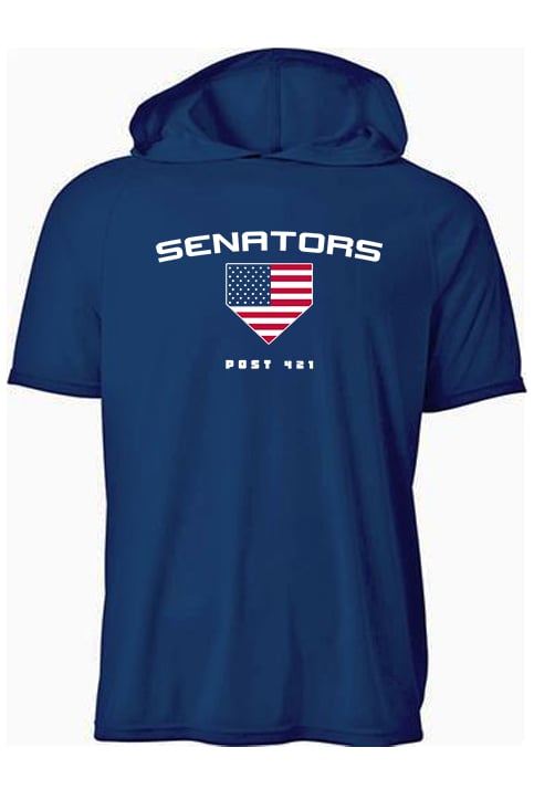 Senators Baseball Drifit Hood Short Sleeve