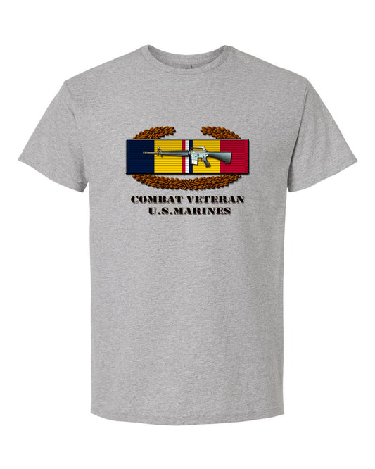 COMBAT VETERAN U.S. MARINES TSHIRT