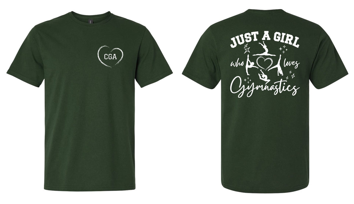 Just a GIrl Who Loves Gymnastics Tee