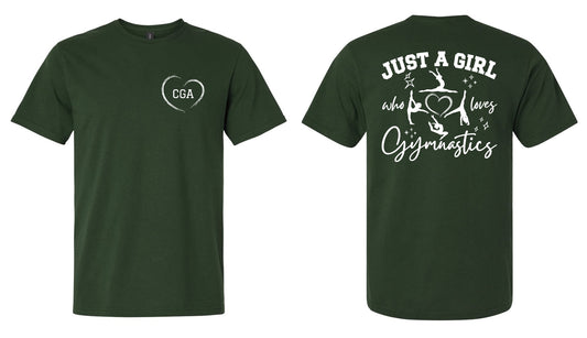 Just a GIrl Who Loves Gymnastics Tee