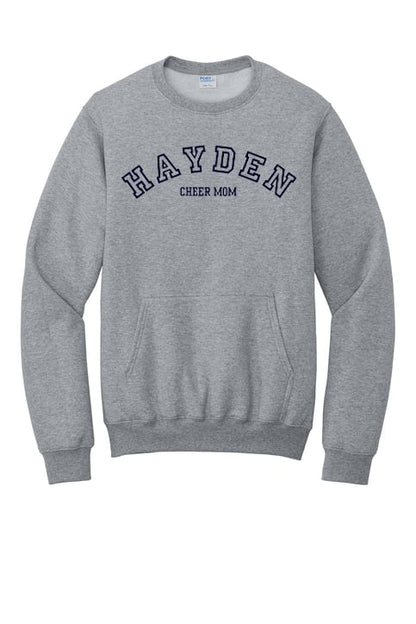 Hayden Cheer - Curved Cheer Mom - Posket Sweatshirt