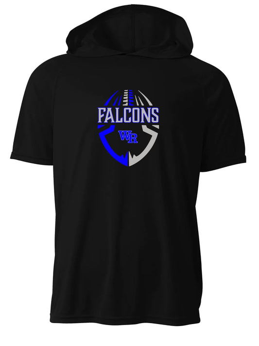WRMS Falcons Graphic Football DriFit Hooded Tee