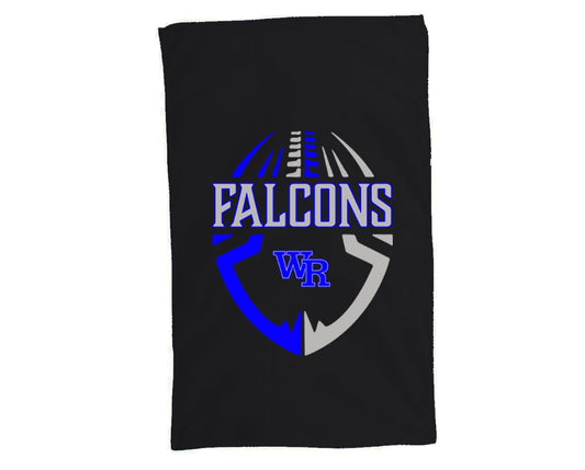 WRMS Falcons Graphic Football Rally Towel