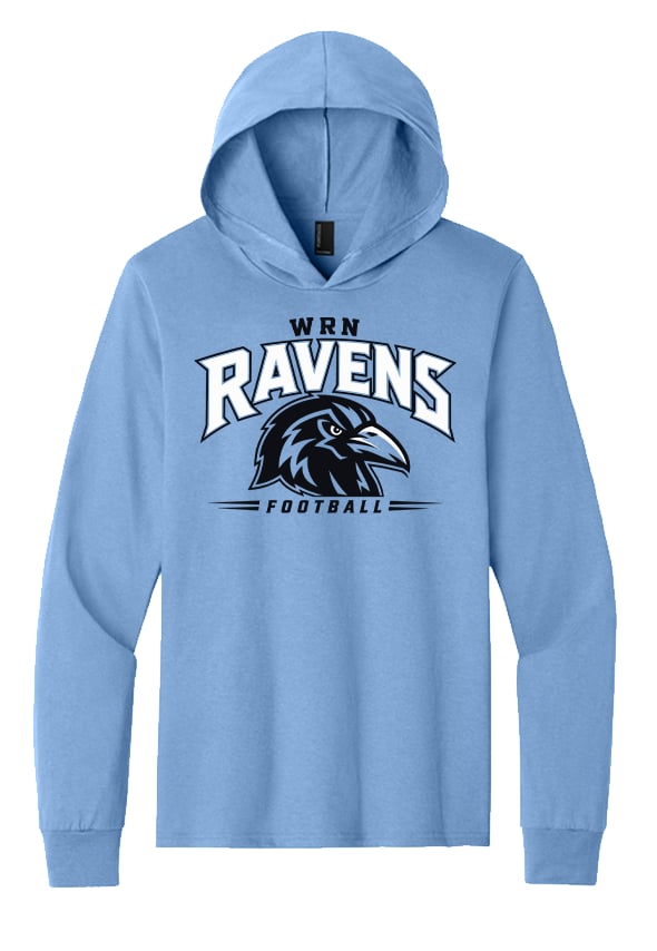 WRMS Ravens Football Hooded Long Sleeve Tee