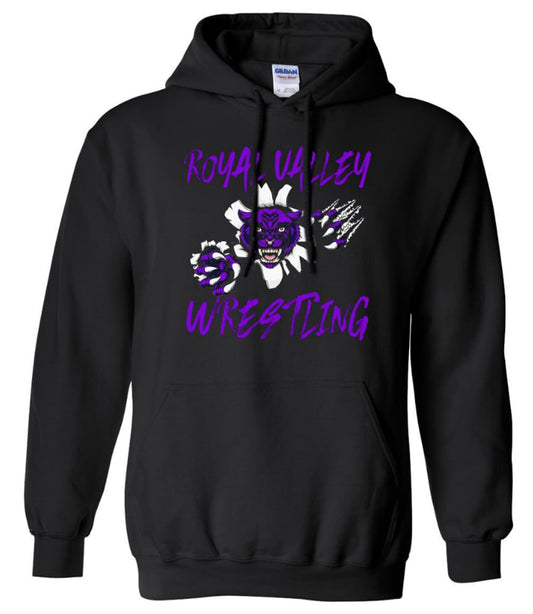 Royal Valley Wrestling Pouncing Panther Hoodie