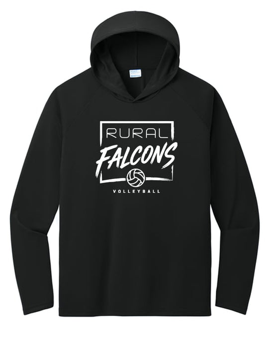 WRMS Volleyball DriFit Long sleeve Hooded Tee