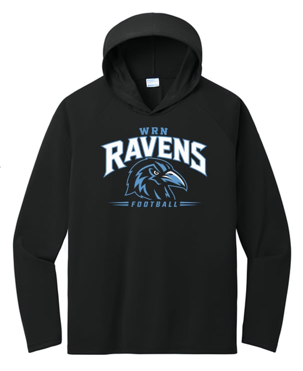 WRMS Ravens Football Hooded Long Sleeve Tee