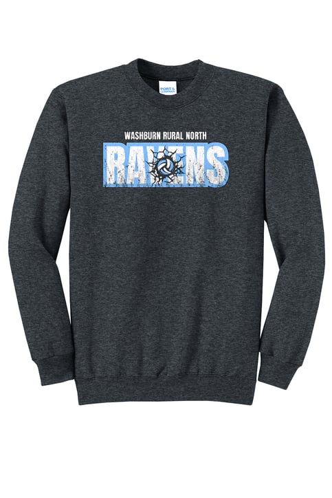 Washburn Rural North MS Volleyball Player Crewneck Sweayshirt