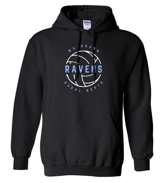 Washburn Rural North MS - Volleyball - Hoodie - Black