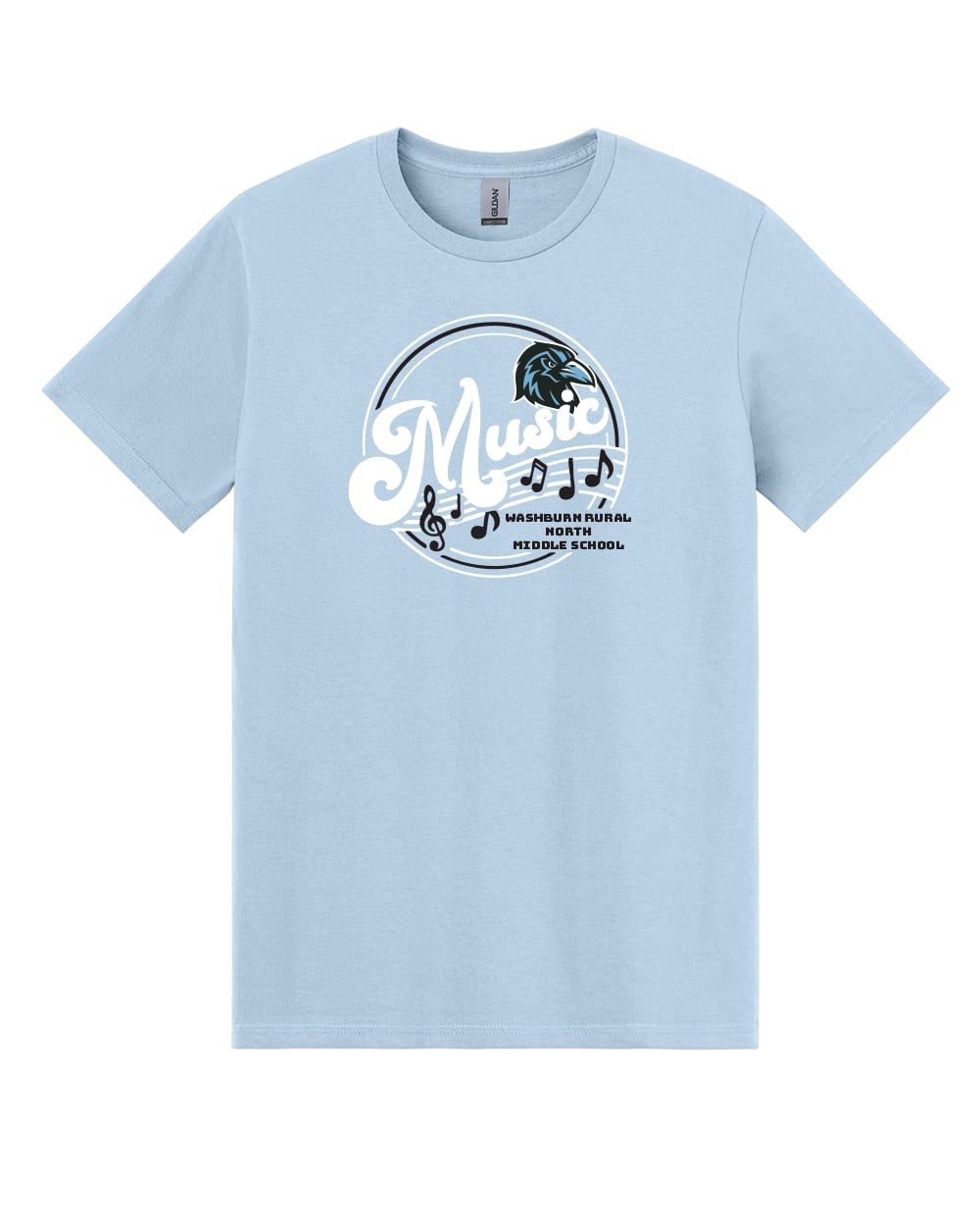 Washburn Rural North MS - Music Dept - Tee - Light Blue