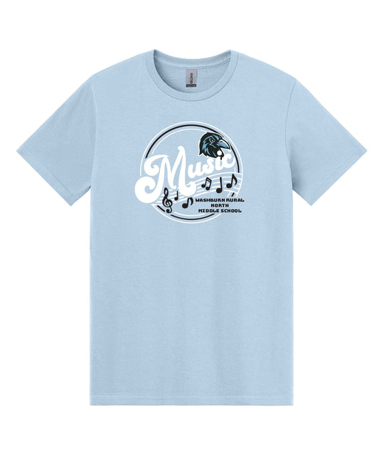 Washburn Rural North MS - Music Dept - Tee - Light Blue