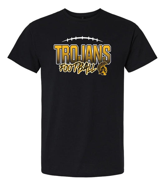 Topeka High Trojans - Football Tee 1 - Fade