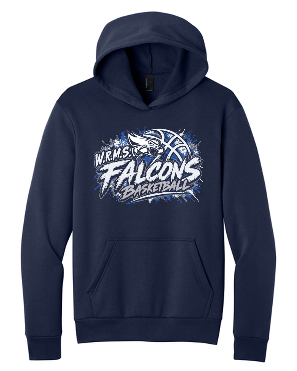 WRMS Basketball - Falcons Fast Break Cotton Hoodie