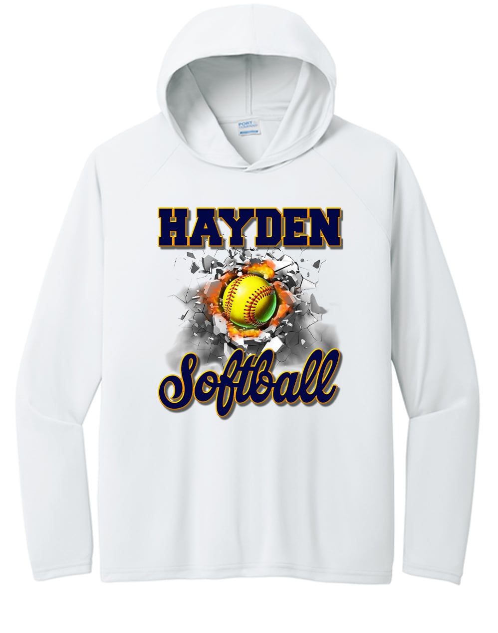 Hayden Softball Bash the Ball DriFit Hood Warmup