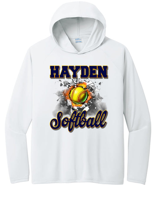 Hayden Softball Bash the Ball DriFit Hood Warmup