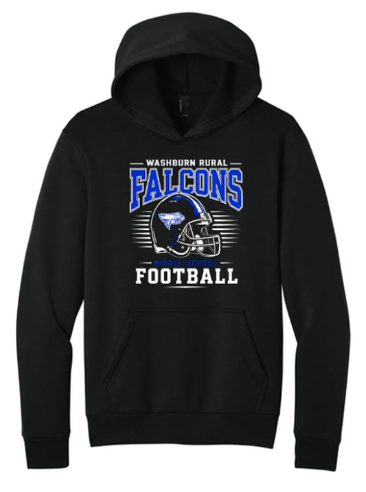 WRMS Falcons Football Hooded Sweatshirt