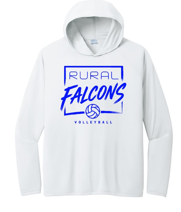 WRMS Volleyball DriFit Long sleeve Hooded Tee