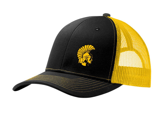 Trojan Black and Gold Trucker
