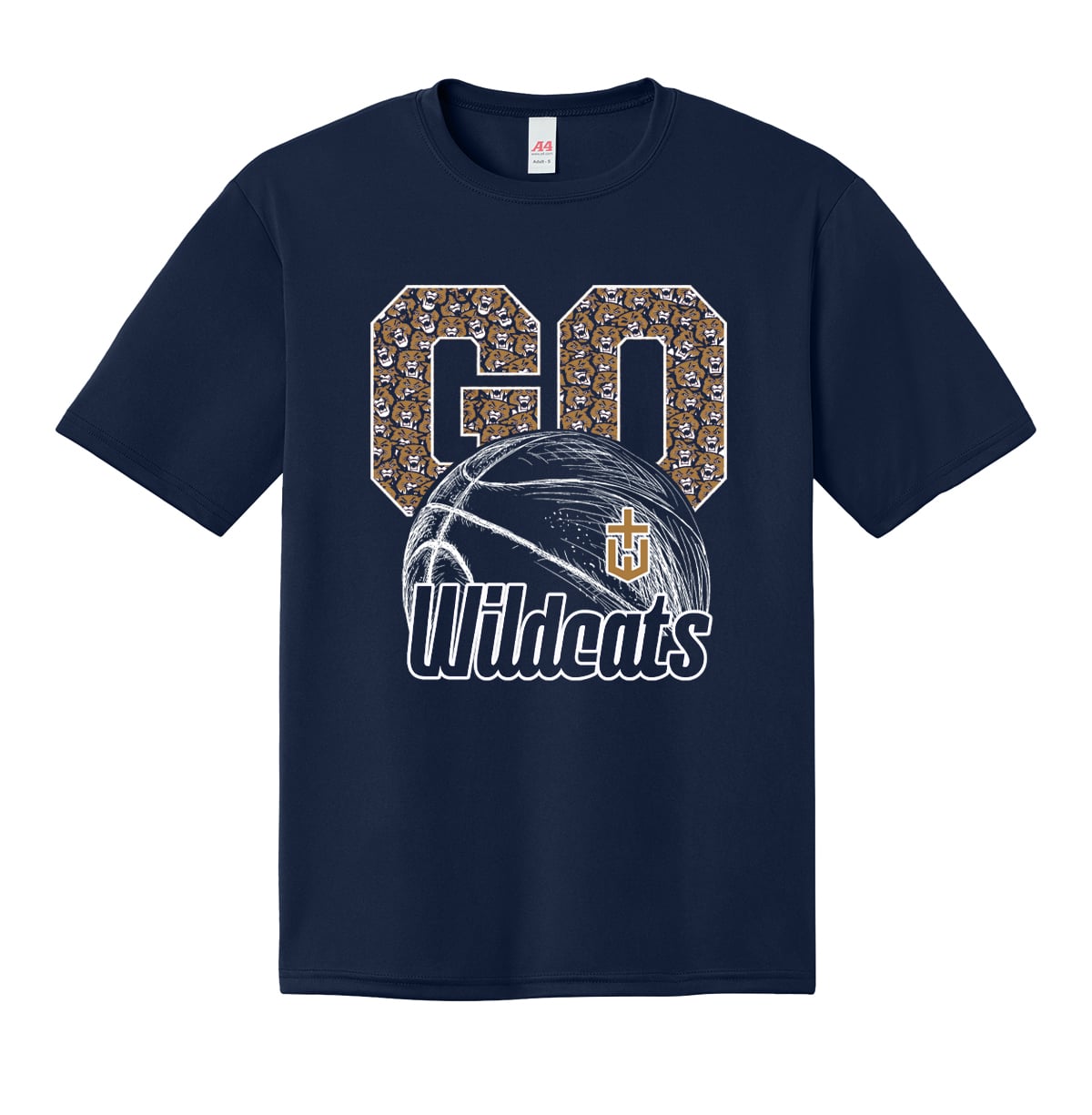 Hayden Basketball Go Wildcats Performance Tshirt