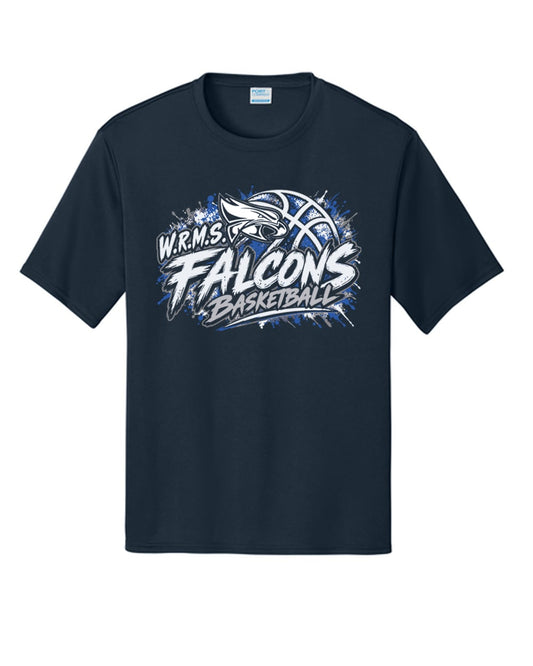 WRMS Basketball - Falcon Fast Break Navy DriFit Tee
