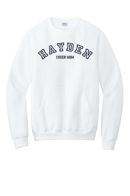 Hayden Cheer - Curved Cheer Mom - Posket Sweatshirt