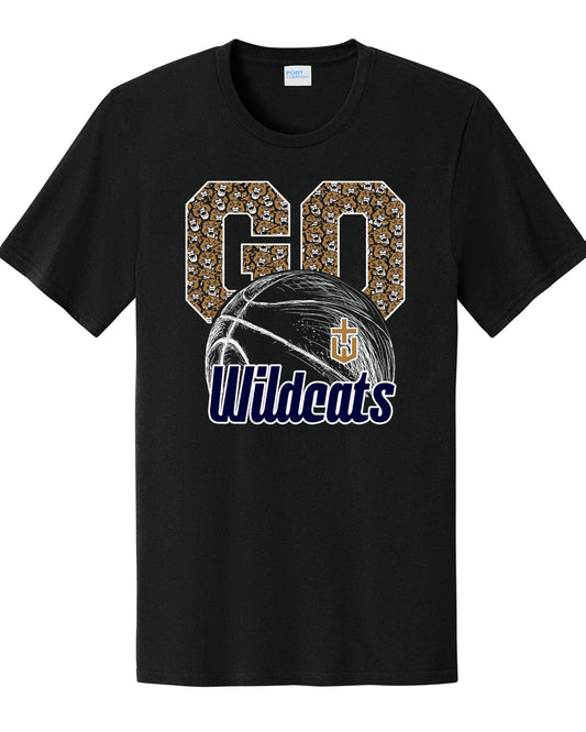 Hayden Basketball Go Wildcats Cotton Tee